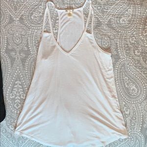 white tank top.
